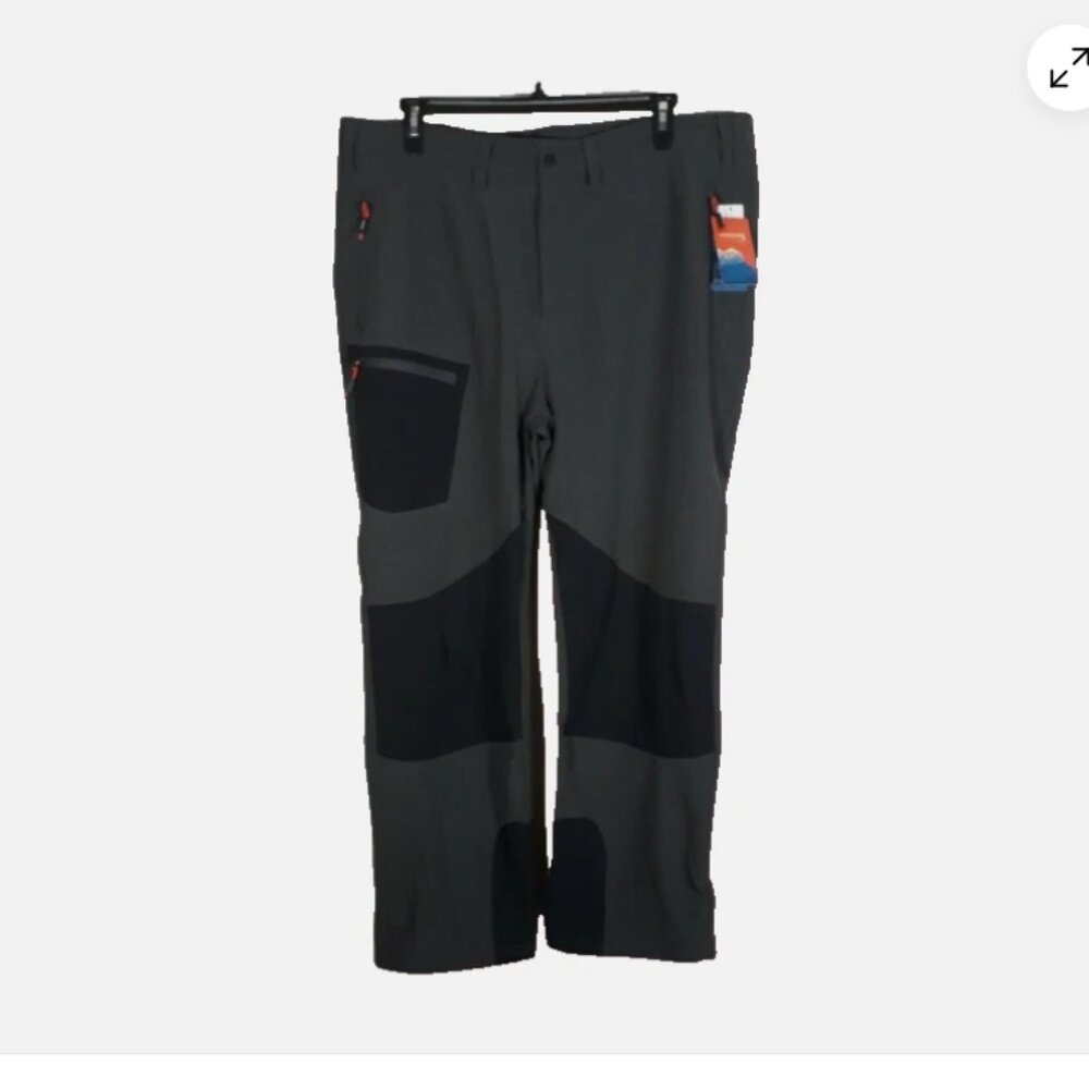 Outdoor Shaping Hiking Soft Shell Pants Women's 43 x 31 Gray Adjustable Waist
